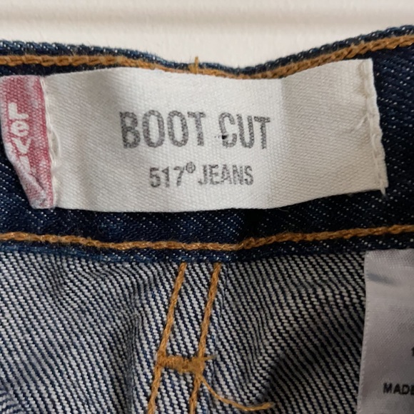 Men’s Levi’s 517 W31 L30 Boot Cut Dark Wash - Picture 8 of 9